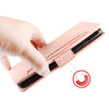 For iPhone SE 2022 / SE 2020 Wallet Style Skin Feel Calf Pattern Leather Case with Separate Card Slot(Pink)