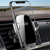 BUDK Anti-shake Car Phone Bracket Car Navigation Air Vent Fixed Gravity Support Stand(Black)