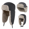 Windproof Padded Thickened Snow Hat Cold Protective Ear Hat, Size: One Size(Khaki)
