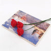 10 PCS 1:12 Mini Doll House Garden Bedroom Scene Decoration Roses(Dark Red)