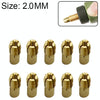 10 PCS Three-claw Copper Clamp Nut for Electric Mill FittingsBore diameter: 2.0mm