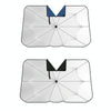 140x79cm Car Front Gear Opening Style Insulated Sun Protection Parasol(Black Base Cloth)