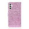 For Samsung Galaxy A16  4G / 5G Glitter Powder Filp Leather Phone Case(Pink)