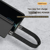22cm Thunderbolt 4 USB-C / Type-C Male to Male PD 100W Charge FPC Data Cable
