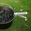 Outdoor Picnic Barbecue Aluminum Alloy Anti-scalding Pot Tongs(With Hole)