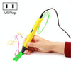RP800A Childrens Educational Toys 3D Printing Pen, Plug Type:US Plug(Yellow)