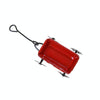 1:12 Mini Cute Dollhouse Miniature Metal Red Small Pulling Cart Garden Furniture Accessorie Toy For Home Decor Gift