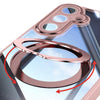 For Samsung Galaxy A16 5G 360 Holder MagSafe Acrylic Hybrid TPU Phone Case(Pink)
