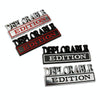 2 PCS Car Modified Metal Car Standard DEPLORABLE Edition Car Stickers(Silver Black)