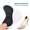 5 Pairs 060 High-heeled Shoes Glue Soft Anti-abrasion Anti-slip Heel Protective Sticker(Black)