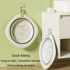 Children Folding Washbasin Newborn Baby Portable Thickened Plastic Wash Basin(Grey)