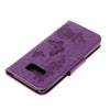 For Galaxy S8 Butterflies Embossing Horizontal Flip Leather Case with Holder & Card Slots & Wallet & Lanyard(Purple)