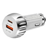 ACC-310 PD 20W + QC3.0 38W Dual Ports Fast Charging Car Charger (White)