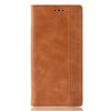 For Alcatel 3V (2019) Magnetic Buckle Retro Crazy Horse Texture Horizontal Flip Leather Case with Holder & Card Slots & Photo Frame(Brown)
