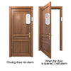130dB Wireless Door Alarm with Remote, LED Light - 7 Modes