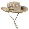 OZERO Summer Sun Shade Sunscreen Hat Outdoor Camping Breathable Large Brim Fisherman Hat, Color: 0069 Khaki