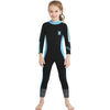 DIVE & SAIL 2.5mm Children Diving Suit One-piece Warm Snorkeling Suit Drifting Sunscreen Swimsuit, Size: L(Black Blue)