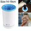 Automatic Pet Paw Cleaner, L (14-19cm), Blue/White - USB Rechargeable
