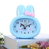 Home Daily Use Clocks Cartoon Bunny Children Creative Alarm Clock(Blue)