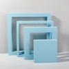 Cube Embedded Combo Kits Geometric Cube Solid Color Photography Photo Background Table Shooting Foam Props (Light Blue)