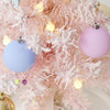 50cm LED Rotating Music Box Desktop Mini Christmas Tree Christmas Decorative Ornaments(Macaroon)