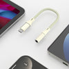 09U-JT Type-C to 3.5mm Earphone Audio Adapter(Apricot)