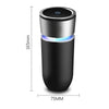 K04 Colorful Car Charger USB Car Negative Ion Air Purifier(Black)