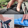 BC-203 1.0 M Size Bicycle Foldable Inflatable Airbag Cushion Seat Cover with Inflator (Black)