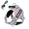 Large Pink Explosion-Proof Dog Harness & 1.5m Lead (L)