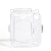 For FUJIFILM instax mini 12 Crystal Hard Acrylic Camera Case with Shoulder Strap(DIY Pink Graffiti)