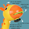 Children Multifunctional Projection Painting Toy Writing Board, wthout Watercolor Pen, Style: Giraffe Yellow