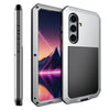 For Samsung Galaxy S25 5G Shockproof Life Waterproof Silicone + Zinc Alloy Phone Case(Silver)