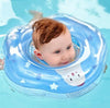 Cute Cartoon Chick Pattern Transparent PVC Adjustable Inflatable Baby Swimming Float Ring Neck Ring(Pink Large)