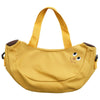 Cartoon Shoulder Tote Bag Fruit Banana Apple Embroidered Canvas Kids Crossbody Messenger Bags(Yellow)