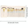 24 in 1 High-grade Beige Beauty Makeup Brushes Tools Kit, Size: 25.4*52.6cm