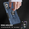 For Samsung Galaxy S25+ 5G Ring Holder Armor Hybrid Phone Case(Blue)