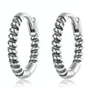 S925 Sterling Silver Thread Ear Buckle Women Earrings