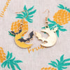 Halloween Personalized Alloy Electroplating Moon Bat Jewelry(Earrings+Necklace)