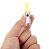 G9 3W 300LM COB LED Light , Silicone Dimmable for Halls / Office / Home, AC 220-240V, White Plug(White Light)
