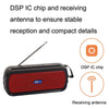 BAIJIALI SY-918 Solar Emergency Radio Read U Disk Large Volume Speaker LED Light Portable Player(Blue)