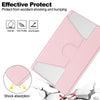 For Lenovo Tab M11/Xiaoxin Pad 11 2024 360 Rotation Transparent Smart Leather Case with Keyboard(Pink)