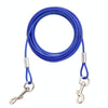 Double Dog Lead, Steel Wire, 10m, Random Colour