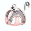 Breathable Mesh Dog Harness with Lead, Pink, Medium