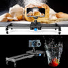 YELANGU L140T-A 40cm Carbon Fiber Slide Rail Track with Phone Clamp & BallHead Adapter for Smartphones (Black)