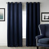 High-precision Curtain Shade Cloth Insulation Solid Curtain, Size: 42x63 Inch107x160CM(Dark Blue)