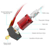 Creality 24V 40W Extruder Nozzle Hot End Kit with Temperature Thermistor & Heating Tube for Ender-3 3D Printer