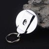 High Elasticity Retractable Wire Rope Key Ring Outdoor Anti-Lost Anti-Theft Retractable Key Ring Random Pattern Delivery(4 cm)
