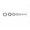 72 PCS Round Shape Stainless Steel Flat Washer Assorted Kit M4-M16 for Car / Boat / Home Appliance