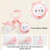 Portable Baby Cartoon Panda Pacifier Chain Soothing Teether Storage Chain(Pink)