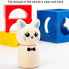 Children Puzzle Creative Assembling Building Blocks Cat Magic Box Baby Early Education Board Game Toys